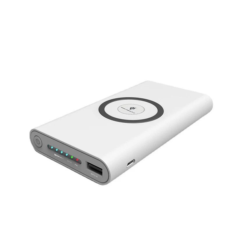 Powerbank mit kabelloser Ladefunktion und intelligenter Akkustatusanzeige Skanto