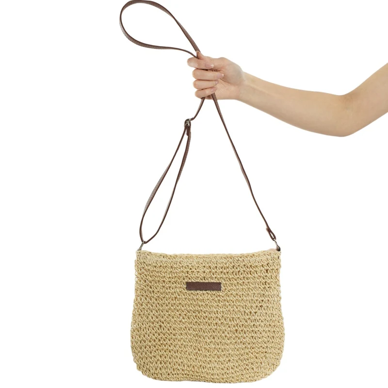 Handgefertigte Rattan-Crossbody-Tasche Skanto