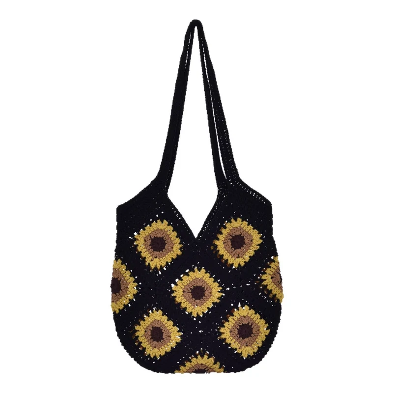 Handgemachte Makramee Shopper-Tasche Skanto
