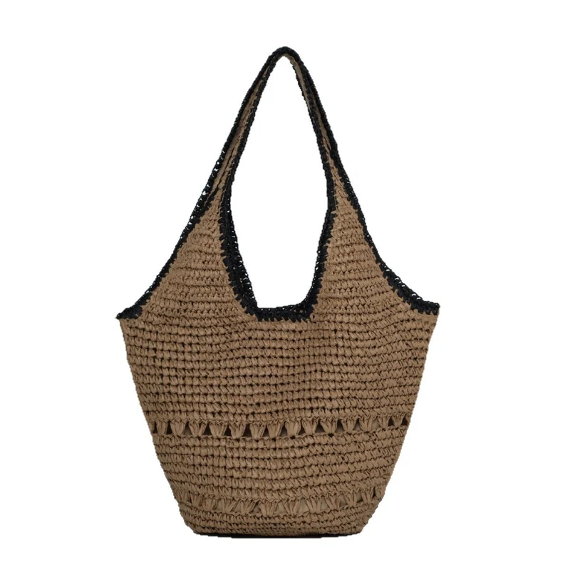 Handgemachte Strohtasche mit raffiniertem Design Skanto