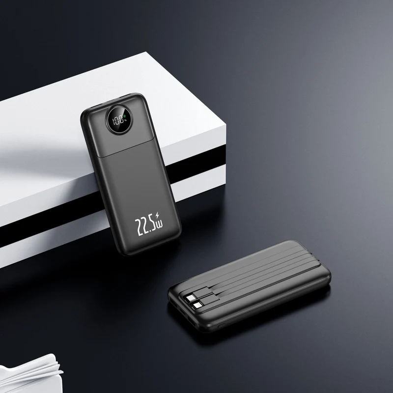 Powerbank mit extrem schneller Ladetechnologie und LED-Display Skanto