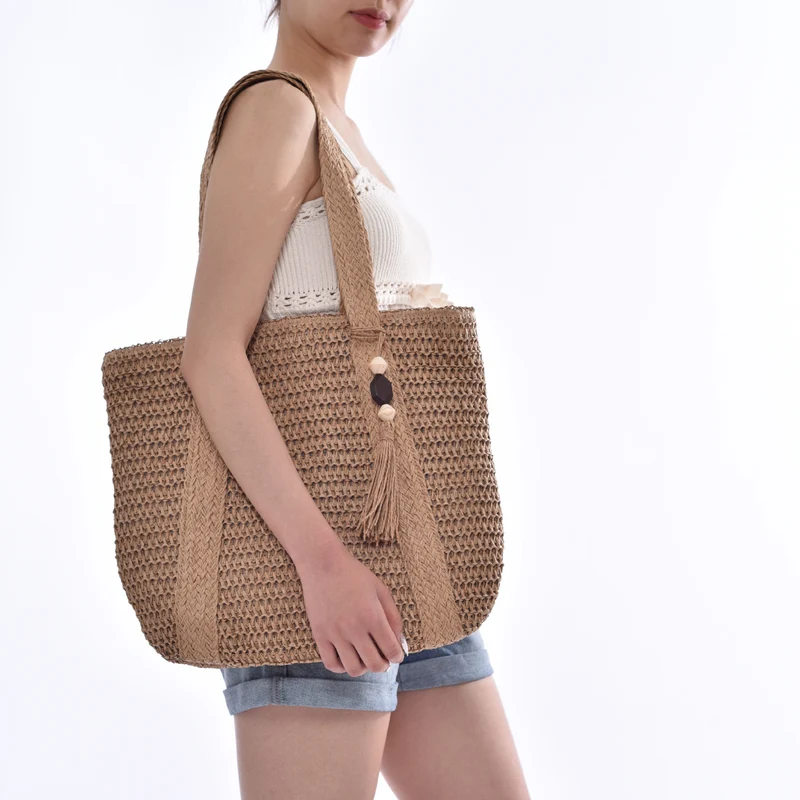 Elegante und luftige Basttraum Tasche Skanto
