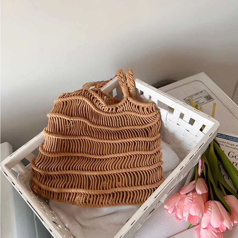 Handgemachte Korbtasche mit geflochtenem Design Skanto