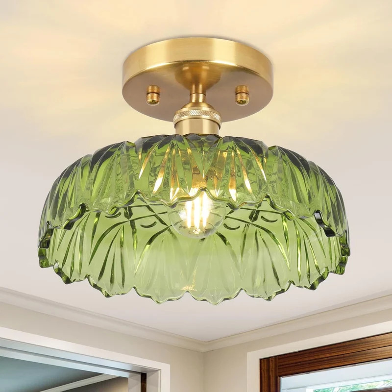 Elegante Glas-Deckenleuchte