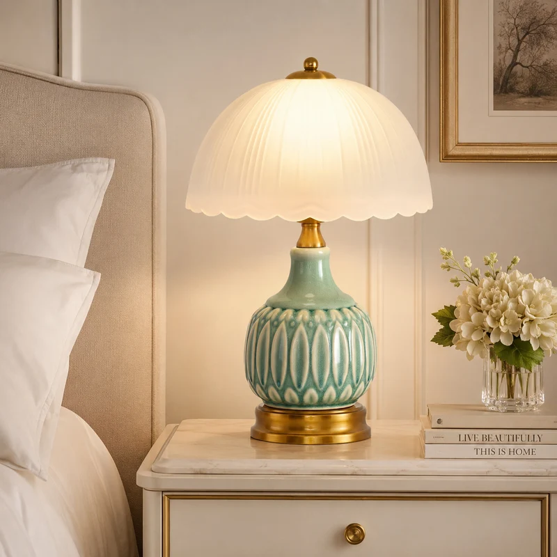 Elegante dekorative Tischlampe