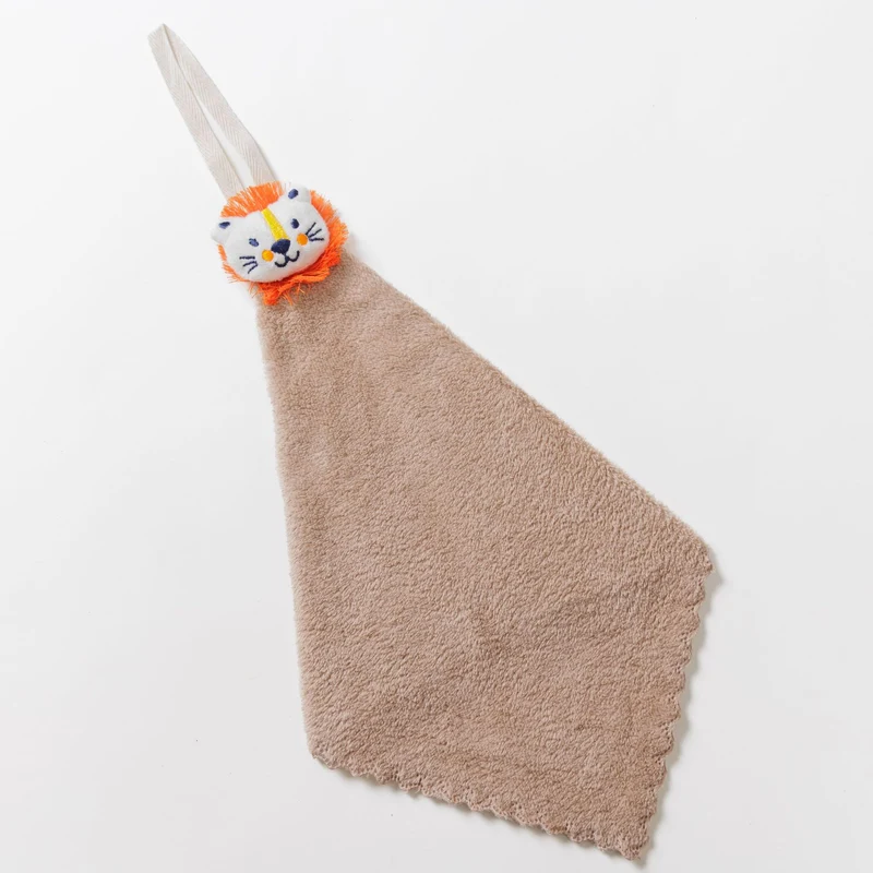 Plüsch-Maus-Hauben-Babybadetuch mit Aufhängeschlaufe