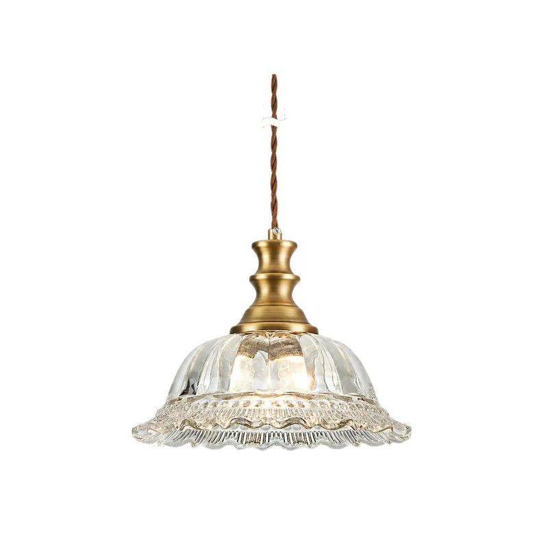 Vintage Glas Pendelleuchte