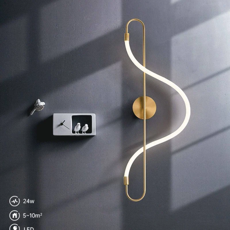 Künstlerische LED-Wandlampe