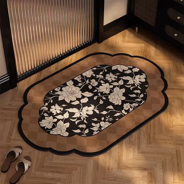 Eleganter floral gemusterter Teppich