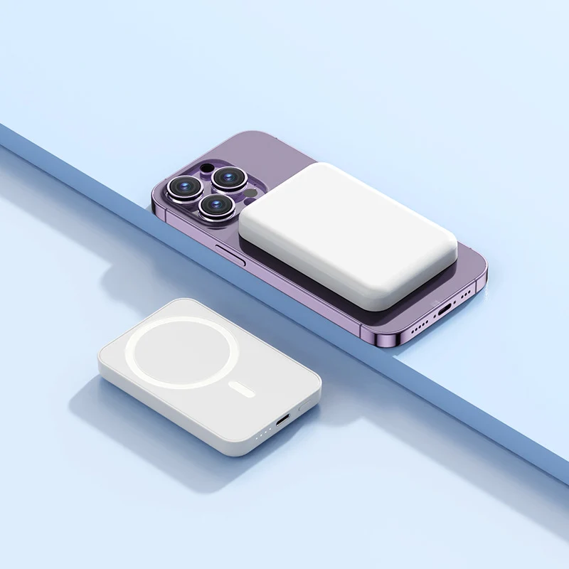 Magnetische kabellose Powerbank mit integriertem Ladekonzept Skanto