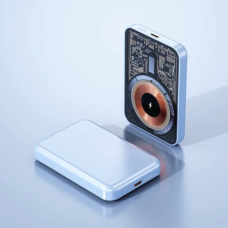 Magnetische Powerbank mit Qi-Technologie Skanto