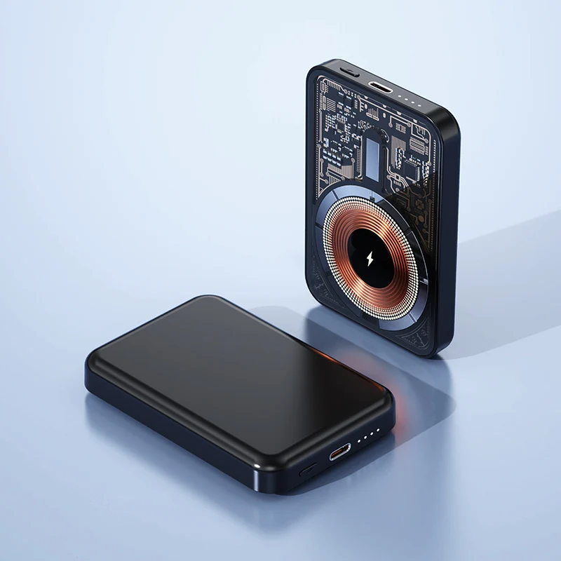 Magnetische Powerbank mit Qi-Technologie Skanto