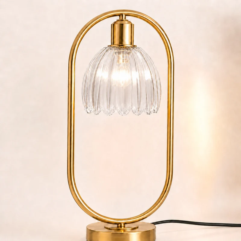 Moderne Kristall Globus Tischlampe