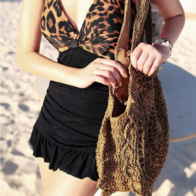 Handgemachte gehäkelte Strandtasche Skanto