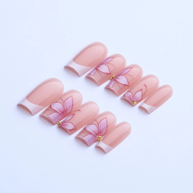 Premium Floral Press-On Nagelkunst Set