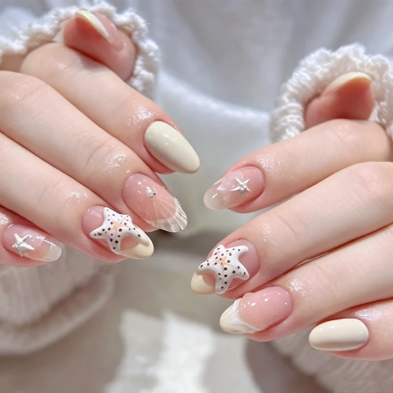 Premium Dekorative Press-On Nagelkunst Set