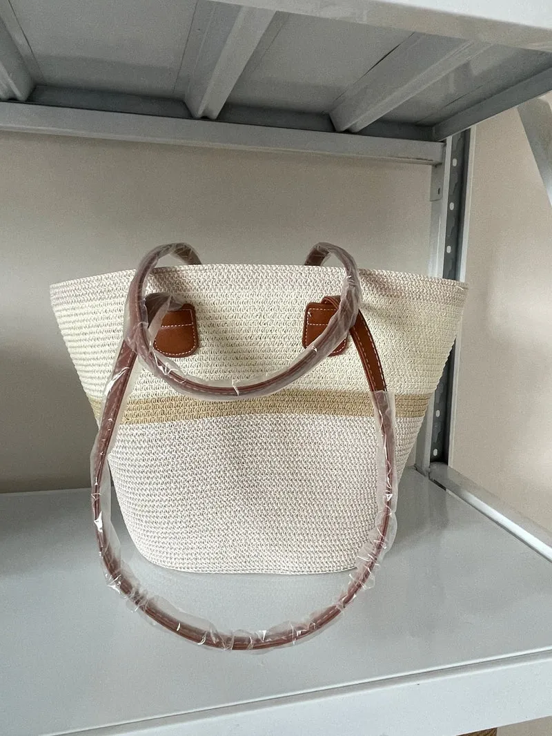 Elegante geflochtene Tragetasche Skanto