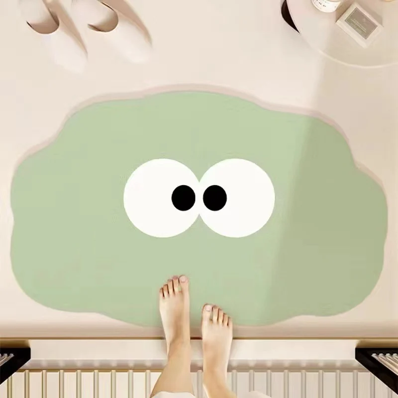 Verspielt mit Cartoon-Motiv Badmatte