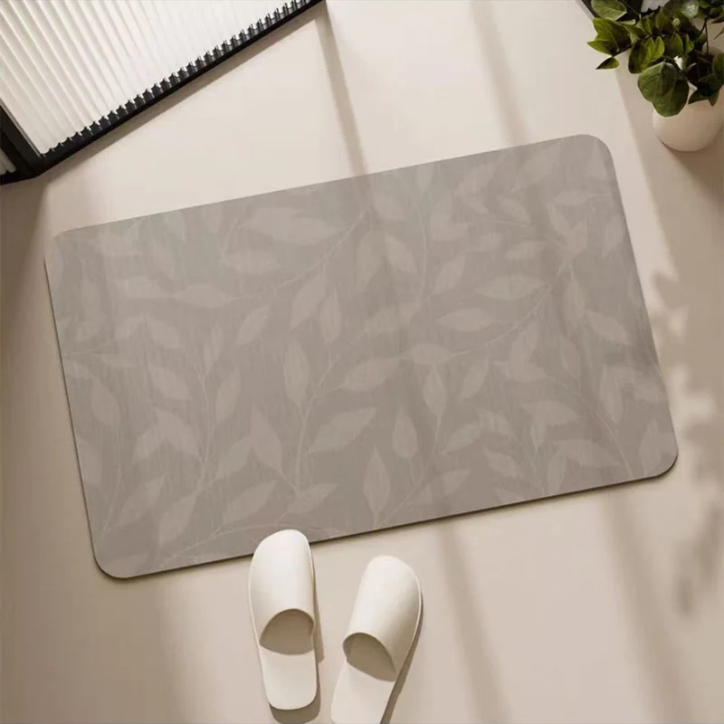 Dekorativer Blatt-Print Badezimmermatte für Zuhause