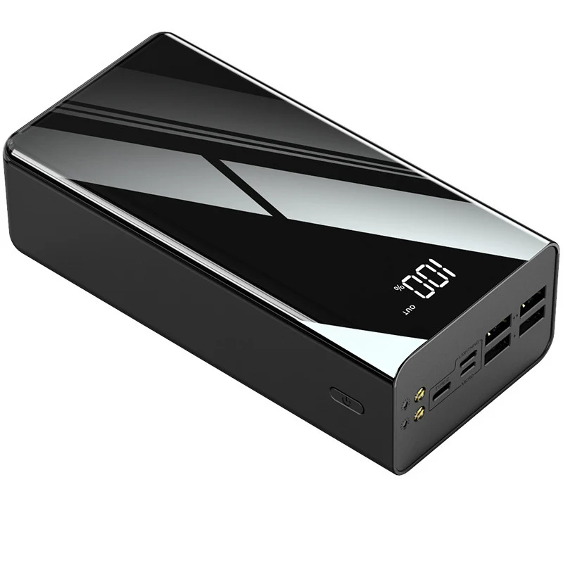 Hochleistungs-Powerbank mit intelligentem LCD-Display und mehreren USB-Anschlüssen Skanto