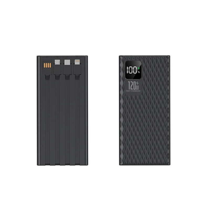 Hochleistungs-Powerbank mit integrierten Schnellladeanschlüssen und LCD-Bildschirm Skanto