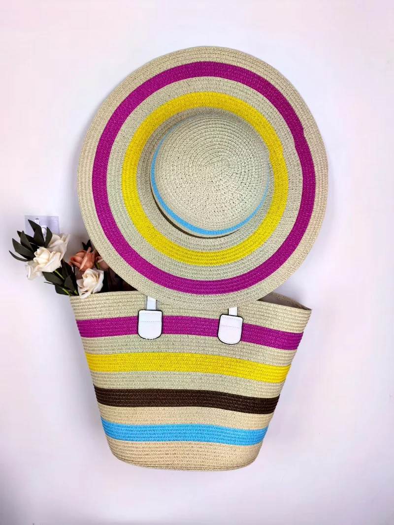 Strandtasche mit passendem Sonnenhut Skanto