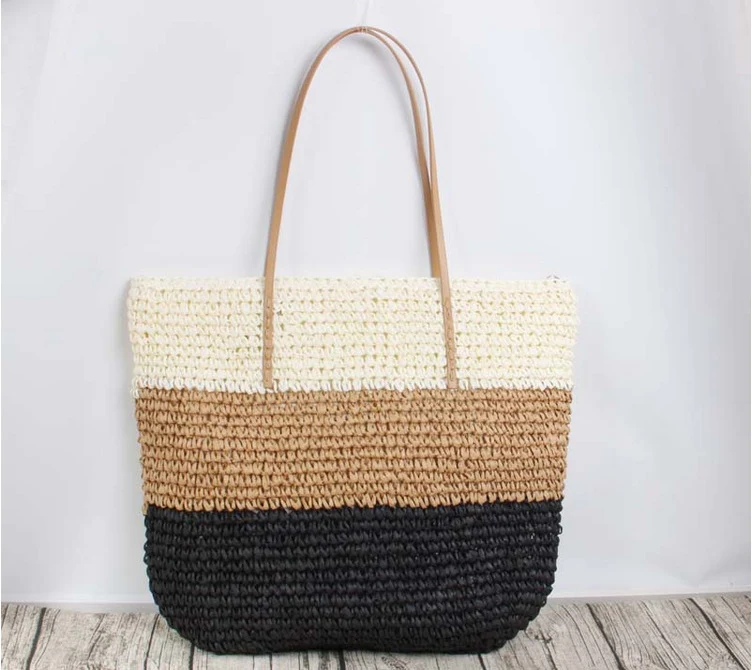 Große Rattan-Tragetasche mit stabilen Henkeln Skanto
