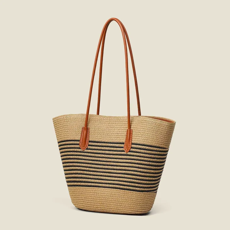 Elegante Strandtasche mit passendem Sonnenhut Skanto