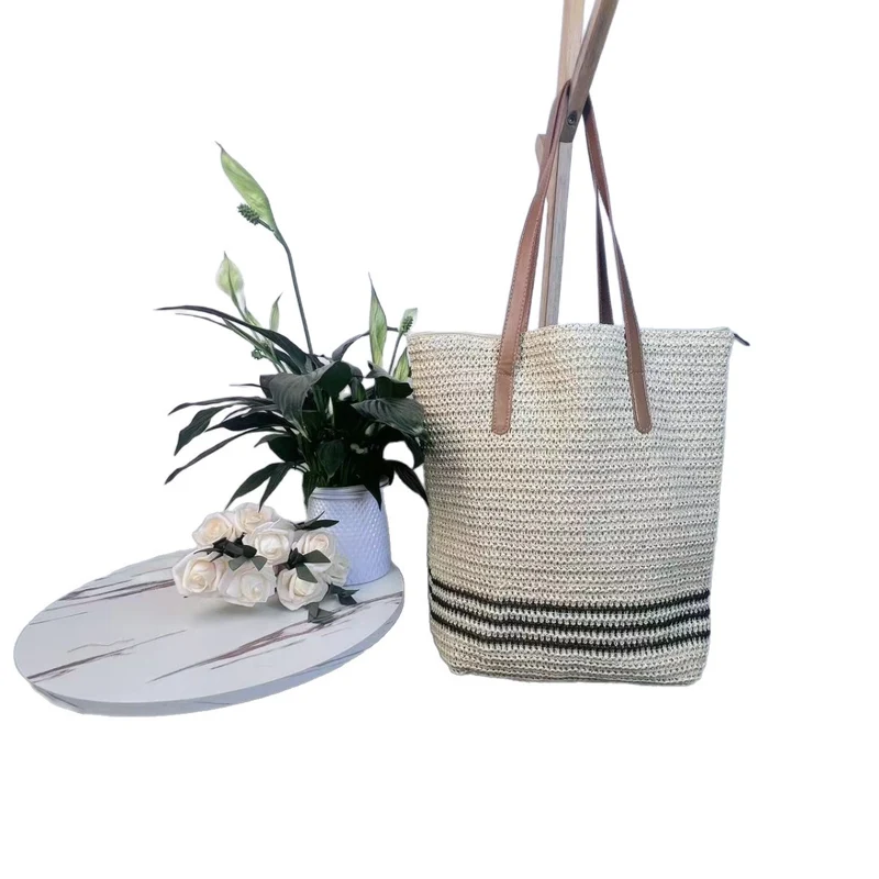 Übergroße Strandtasche aus gewebtem Material Skanto