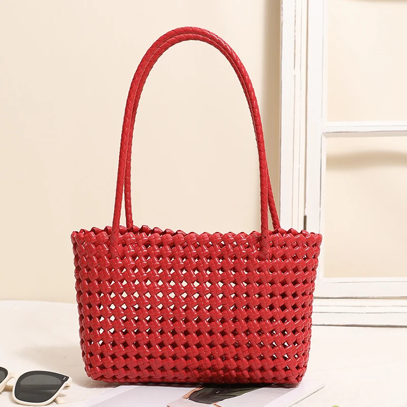 Geflochtene Strandtasche mit praktischem Faltmechanismus Skanto