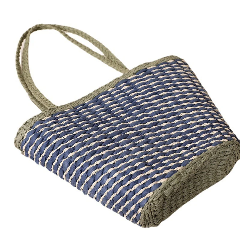Geflochtene Strandtasche mit breiten, stabilen Griffen Skanto