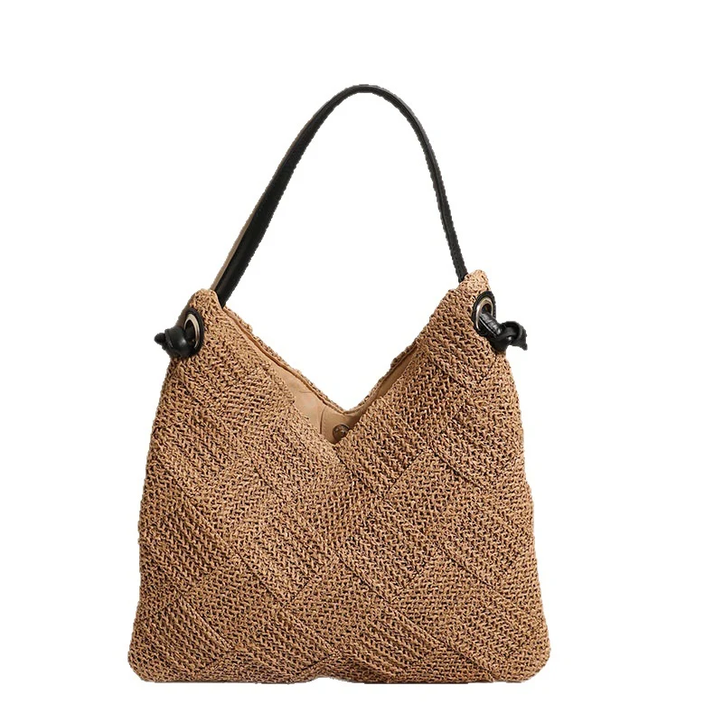 Geflochtene Schultertasche aus Naturmaterialien Skanto