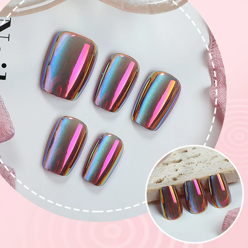 Iridescent Press-On Nagelset