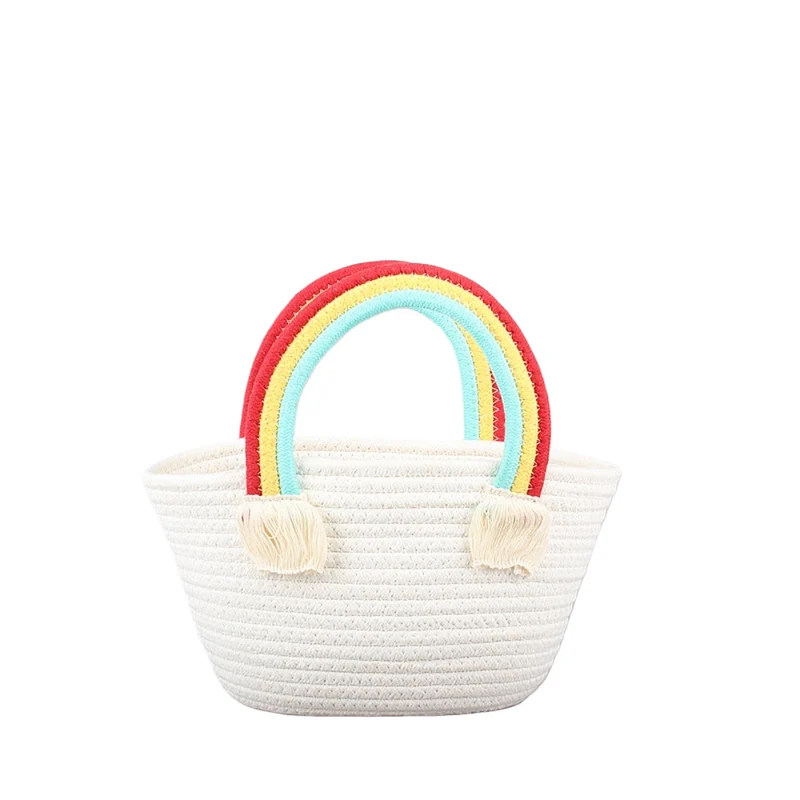 Stylische Strandtasche mit farbenfrohem Regenbogen-Akzent Skanto