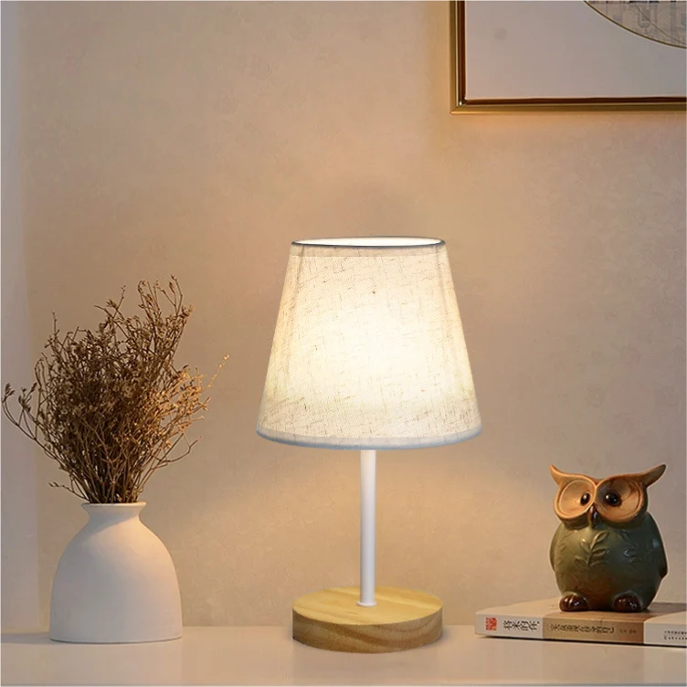 Moderne Stoff Tischlampe
