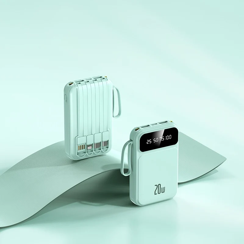Tragbare Powerbank mit integriertem Schnellladen und LCD-Bildschirm Skanto