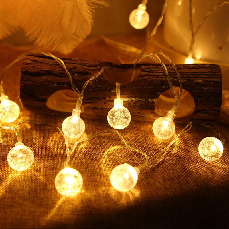 Lichterkette mit warmweißen LED-Leuchten Skanto