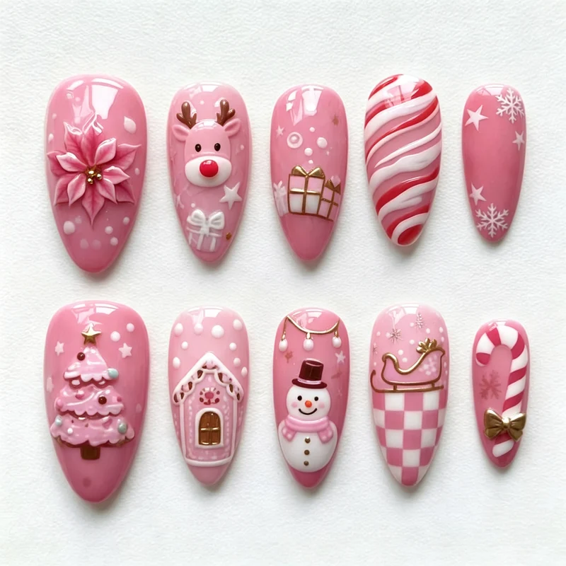 Urlaubs-Themen Dekorative Druck-Nagelset