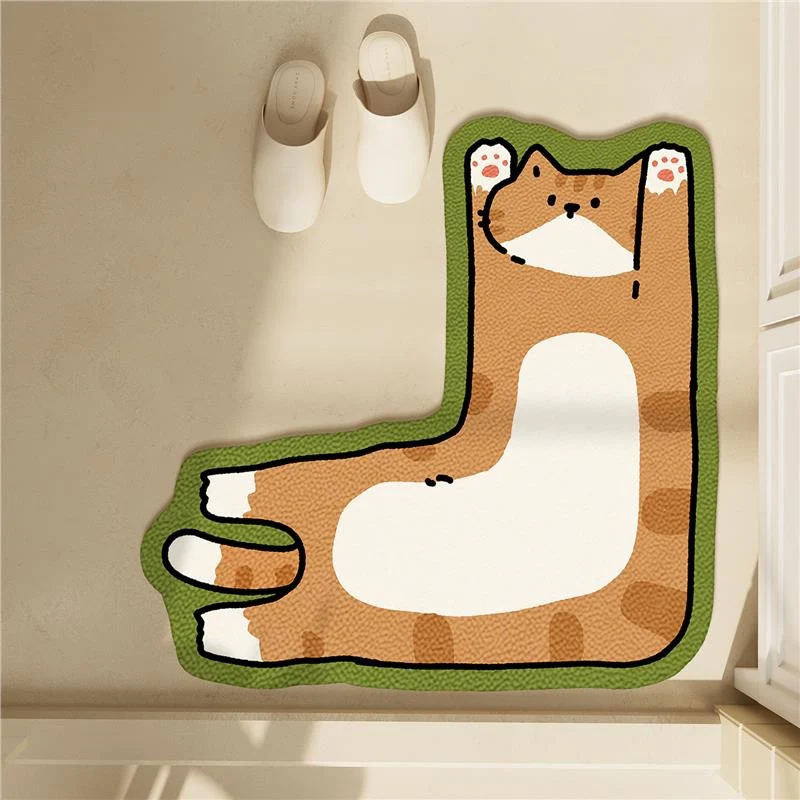 Katzen-Themen Plüsch-Badvorleger
