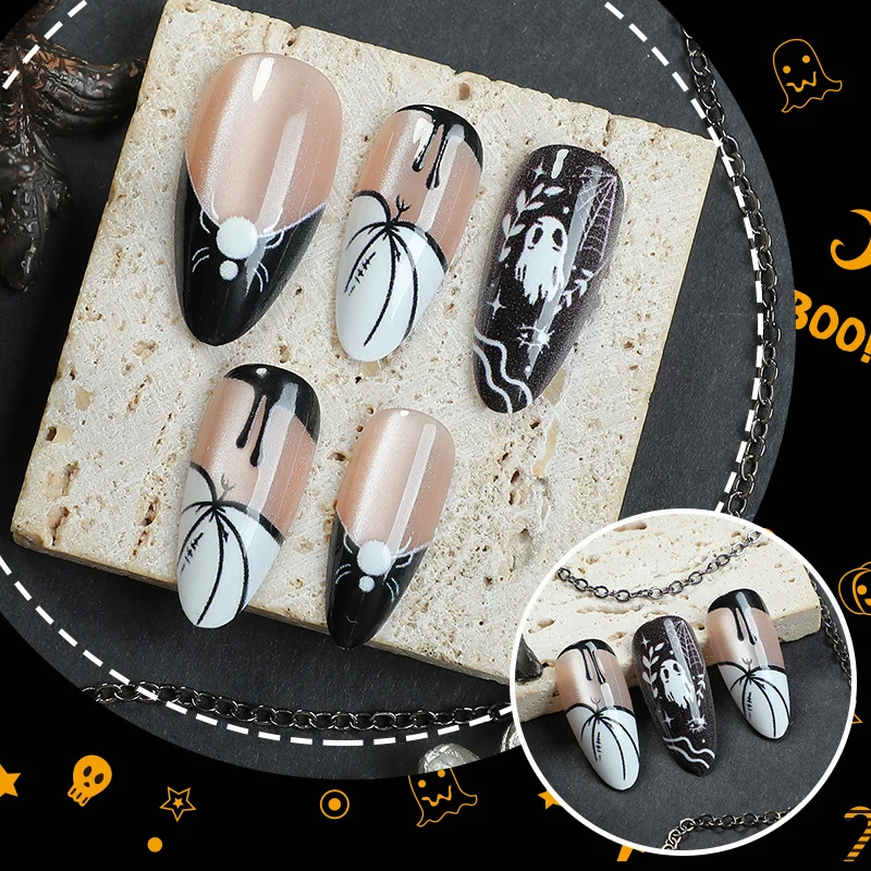 Halloween-Themed Gruselige Press-On Nail Set
