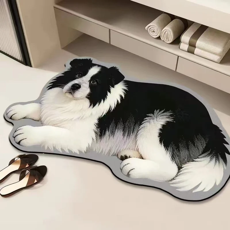 Katzenförmige Badmatte