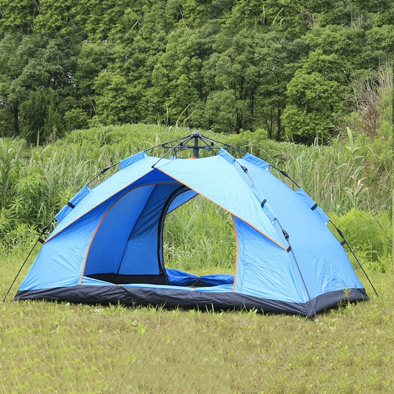 Campingzelt mit erweiterbarem Innenraum und wetterfestem Material Skanto