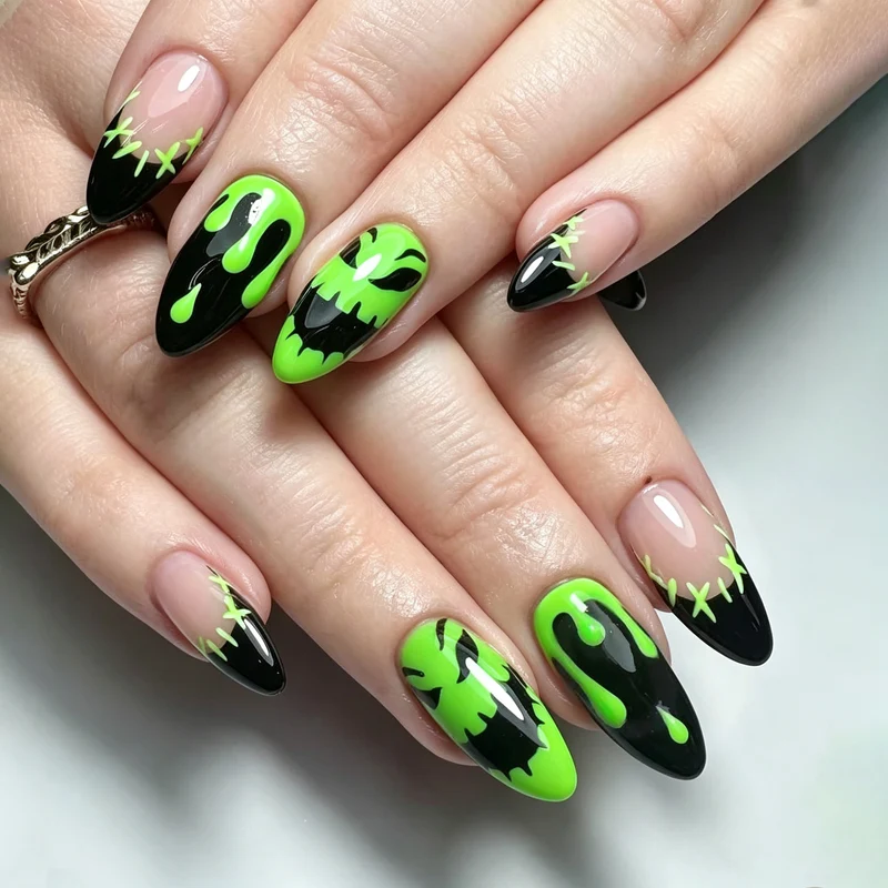 Halloween-Themen Press-On Nagelkunst Set 1790738486