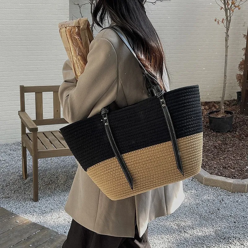 Elegante Shopper-Tasche mit Textur Skanto