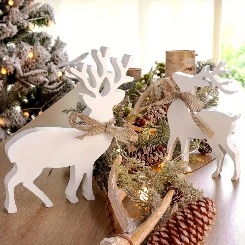 Dekorative Holzrentierfiguren
