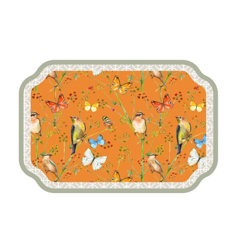 Künstlerische florale Badezimmermatte