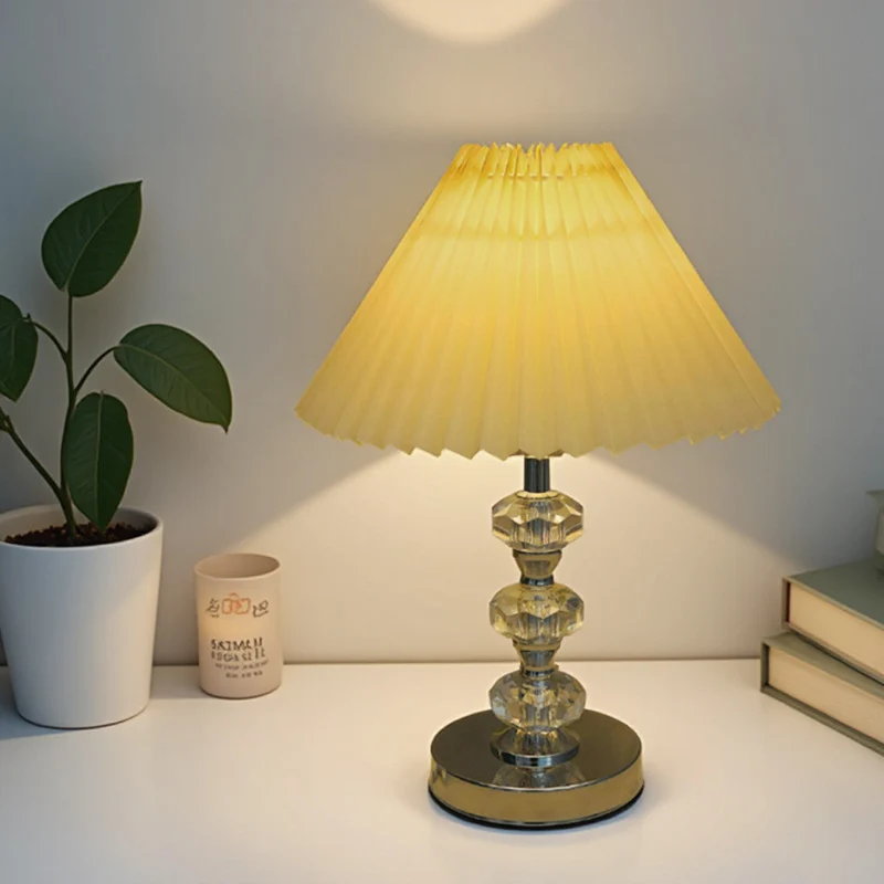 Elegante Kristall Tischlampe