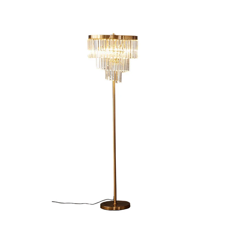 Kristall-Kronleuchter Stehlampe