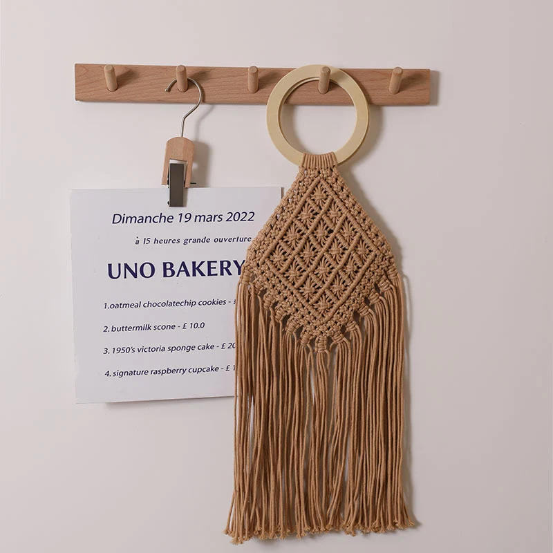 Dekorativer Makramee-Wandbehang Skanto
