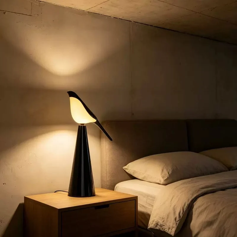 Künstlerische Vogel-Form Tischlampe